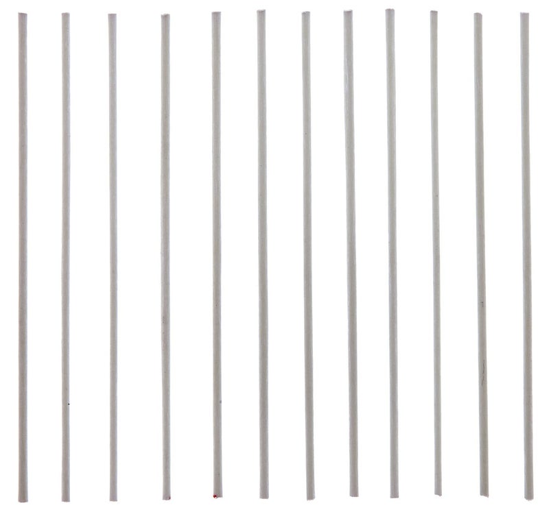 EuroTool Extra Thin Fiberglass Scratch Brush Refills, 12 Pack | BRS-290.01