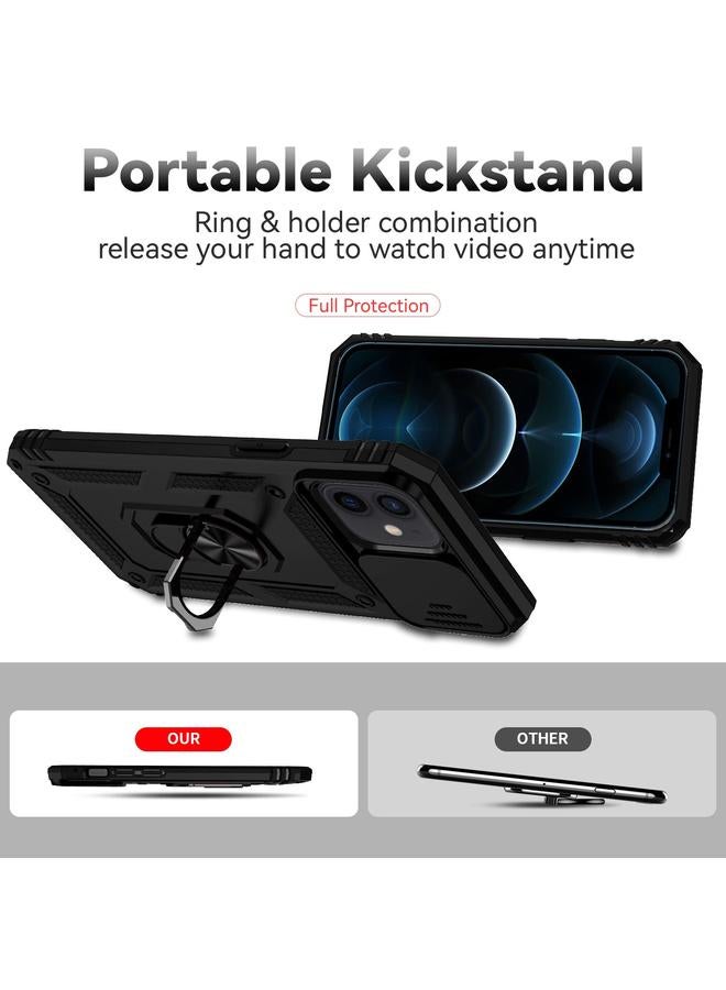 Zaboon Case For iPhone 12 / 12 Pro Sliding Camshield Holder Phone Case - Image 3