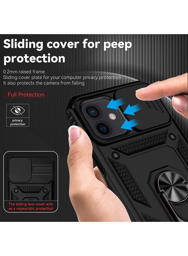 Zaboon Case For iPhone 12 / 12 Pro Sliding Camshield Holder Phone Case - Image 5