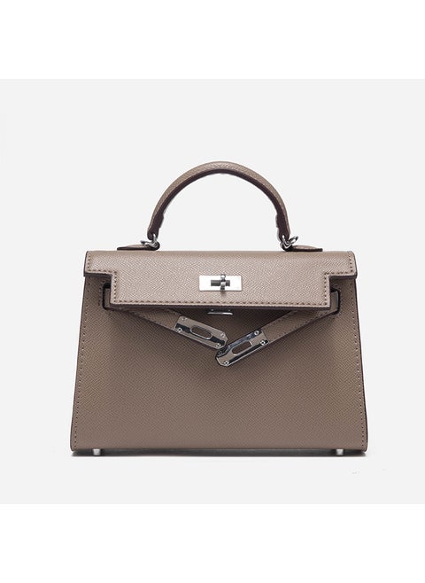 2023 Mini Kelly-Style Womens PU Shoulder Bag Mini Palmprint Khakis