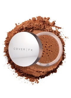 COVER FX COVER FX Illuminating Setting Powder - Shade Deep - Radiant Loose Makeup Finishing Powder - Lock in Makeup - Blurs Fine Lines - Full Size 