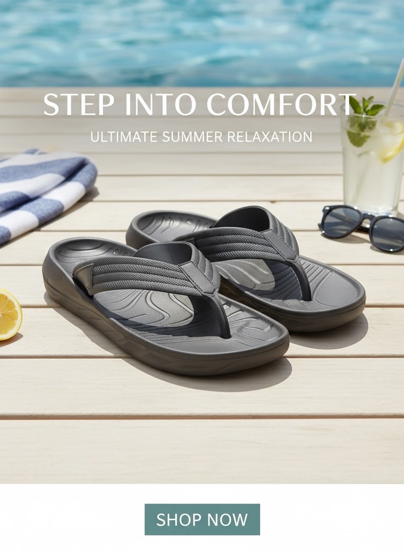 Durable & Anti-Slip EVA Men's Flip-Flops - All-Day Comfort Thong Sandals - Image 3