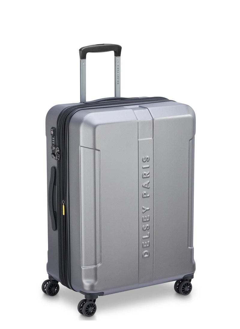 DELSEY Paris Depart Hard 81cm Hardcase Expandable 4 Wheel Check-in Luggage Trolley Case Grey - 00314583001 X9  - Image 2