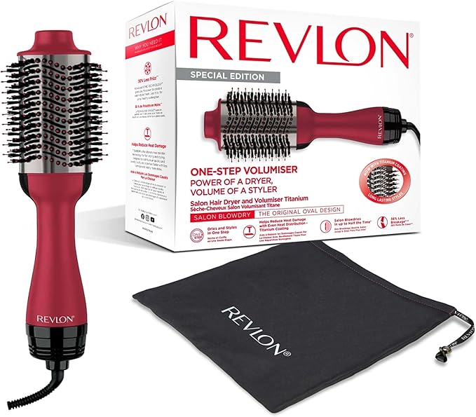 Revlon Salon OneStep Hair Dryer Volumiser with Sectioning Comb Included for mid to Long Hair OneStep Technology 2in1 Styling Tool Ionic Ceramic Technology RVDR5222UKAMZ - Image 1