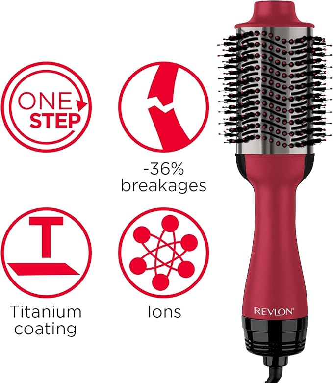 Revlon Salon OneStep Hair Dryer Volumiser with Sectioning Comb Included for mid to Long Hair OneStep Technology 2in1 Styling Tool Ionic Ceramic Technology RVDR5222UKAMZ - Image 3