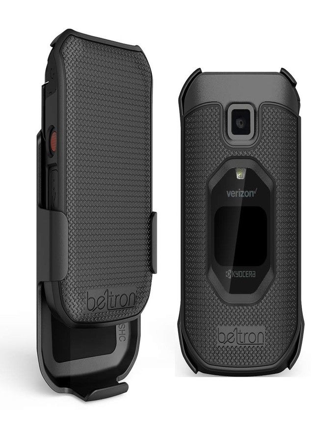 BELTRON Case with Belt Clip for Kyocera DuraXV Extreme E4810, Extreme+ E4811 (Verizon) Protective Snap On Cover & Rotating Belt Clip Holster Combo (Industrial Strength) - Image 1