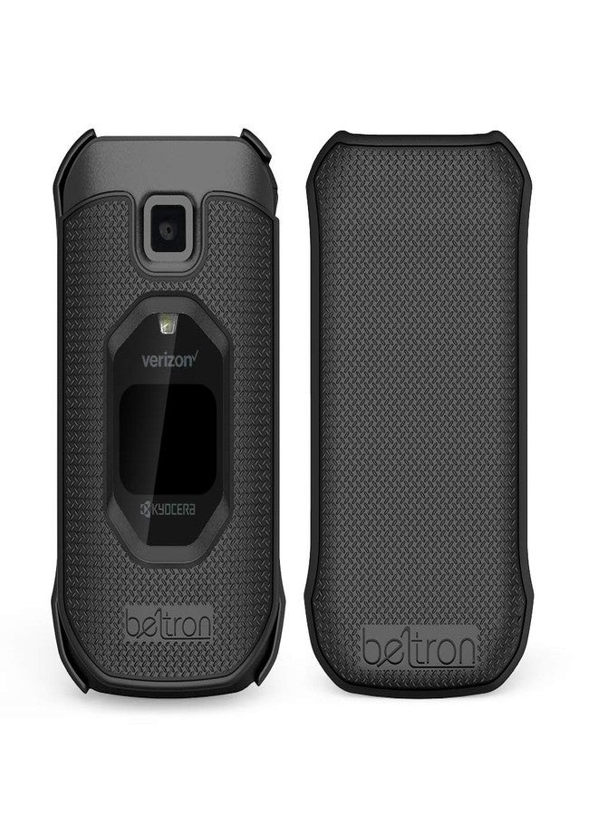 BELTRON Case with Belt Clip for Kyocera DuraXV Extreme E4810, Extreme+ E4811 (Verizon) Protective Snap On Cover & Rotating Belt Clip Holster Combo (Industrial Strength) - Image 5