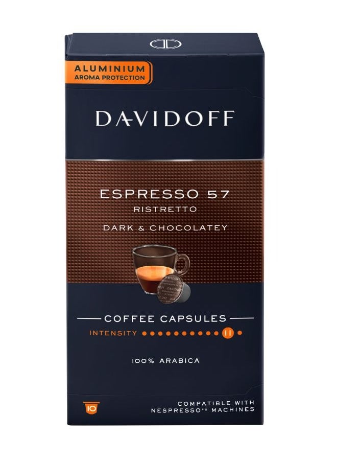 Davidoff Espresso 57 Coffee Capsules 10 Capsules (55g)  - Image 1