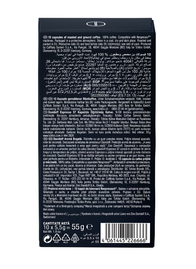 Davidoff Espresso 57 Coffee Capsules 10 Capsules (55g)  - Image 3
