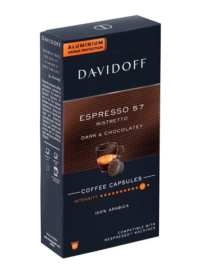 Davidoff Espresso 57 Coffee Capsules 10 Capsules (55g) - Image 2