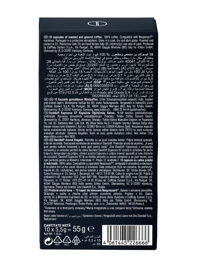Davidoff Espresso 57 Coffee Capsules 10 Capsules (55g) - Image 3