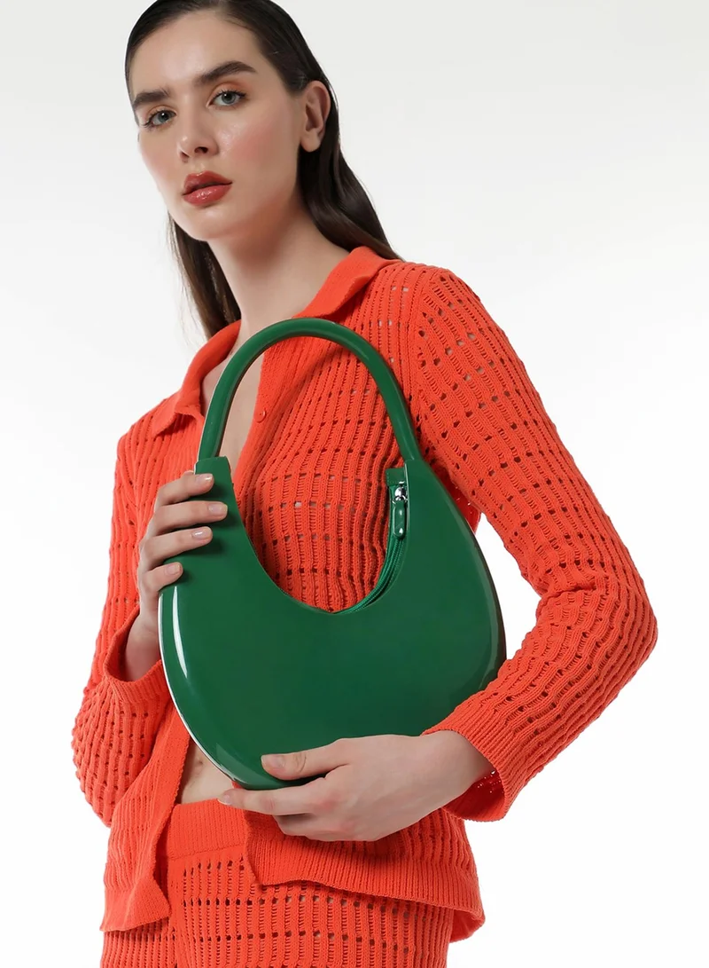 Haute Sauce The Lucida Hobo Bag - Emerald Green