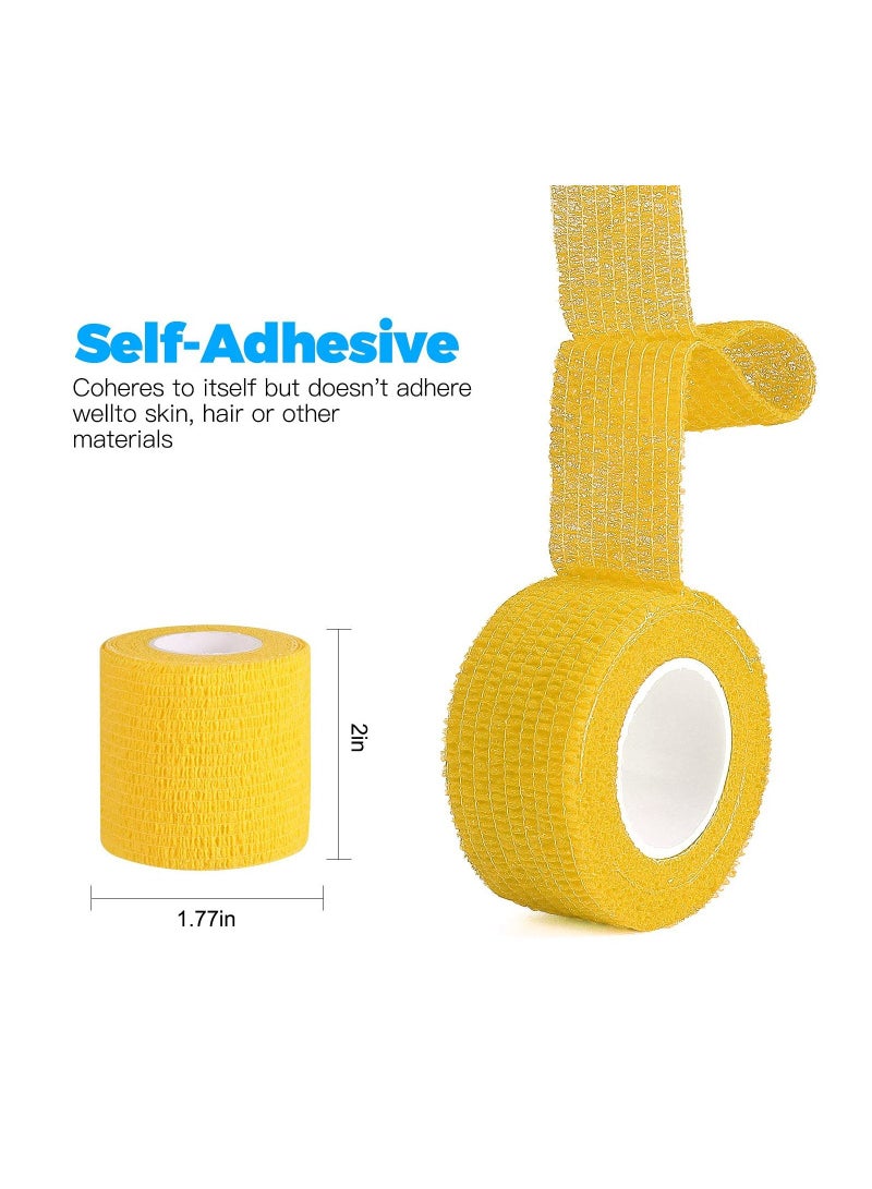SYOSI 8 Rolls Of Adhesive Bandage Self-Adhesive Non-Woven Fabric Sports Bandage - Image 3