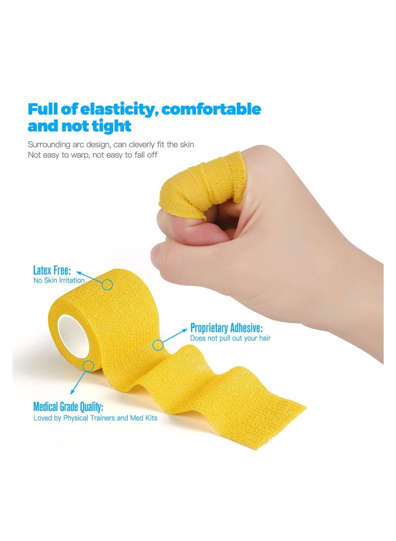 SYOSI 8 Rolls Of Adhesive Bandage Self-Adhesive Non-Woven Fabric Sports Bandage - Image 5