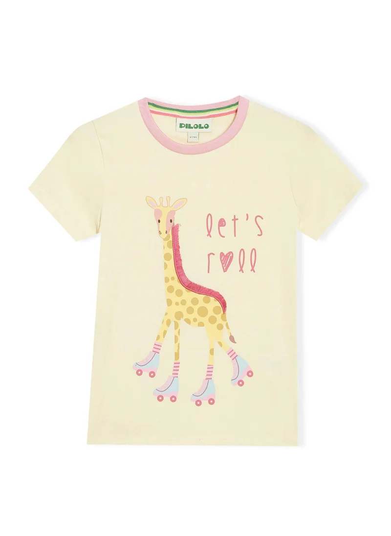 Pilolo Let's Roll Giraffee Tee