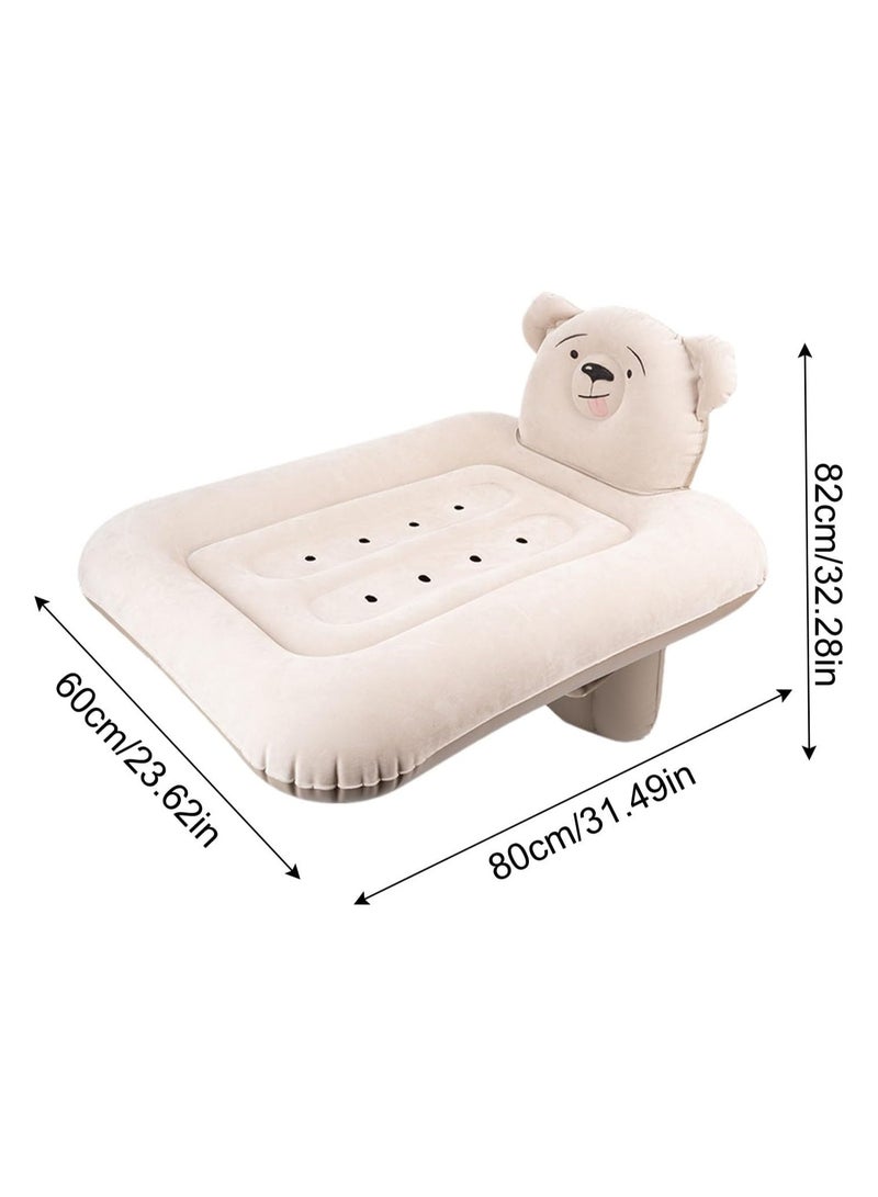 general Inflatable Airplane Car Bed for Toddler Inflatable Car Bed Reusable Inflatable Car Bed Camping Mattress for Train and Airplane - Image 5