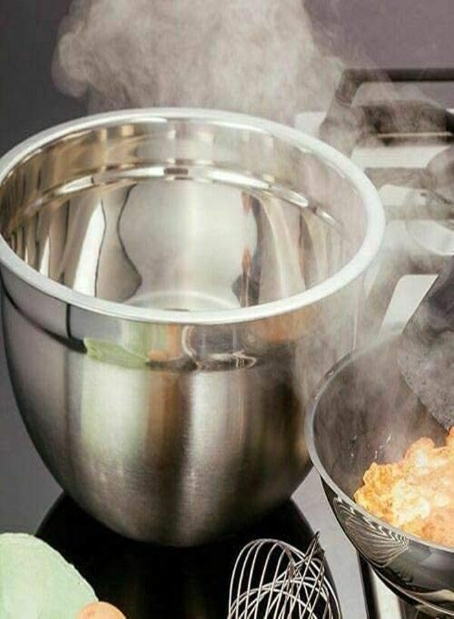 Karfe KARFEGerman Stainless Steel 22 cm Serving Bowl - 3000 ml | Versatile Mixing Bowl for Cooking and Serving | Stylish and Durable Kitchenware - Image 3