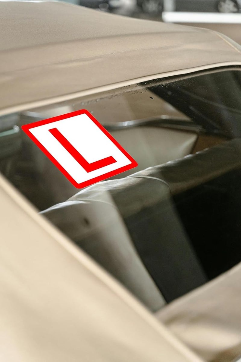 BerryBox Reflective L Sticker for Learning Driver, Waterproof Board Sticker for Car, Easily Removable Material (15cm x 15 cm, 2pcs) (Style 5) - Image 4