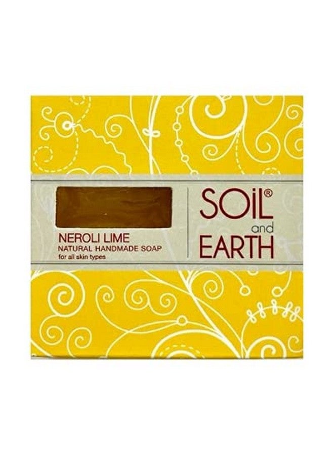 SOIL AND EARTH HANDMADE NATURAL SOAPS (NEROLI LIME)_3 X 125 gm/ 4.4 oz. - Image 2