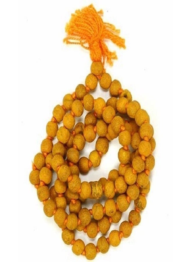 numeroastro Genuine Haldi | Turmeric Mala For Puja (108+1) 109 Beads - Image 1