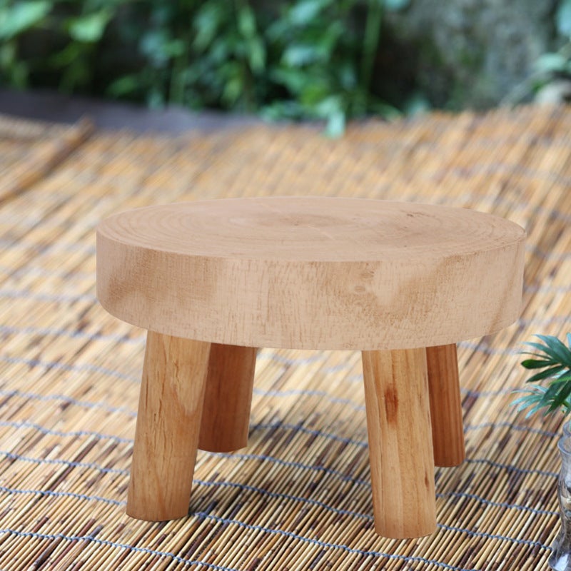 Solid Wood Green Plant Succulent Garden Bench High Stool Balcony Succulent Orchid Stand Best-Selling Model Storage Flower Pot Stand - Image 1