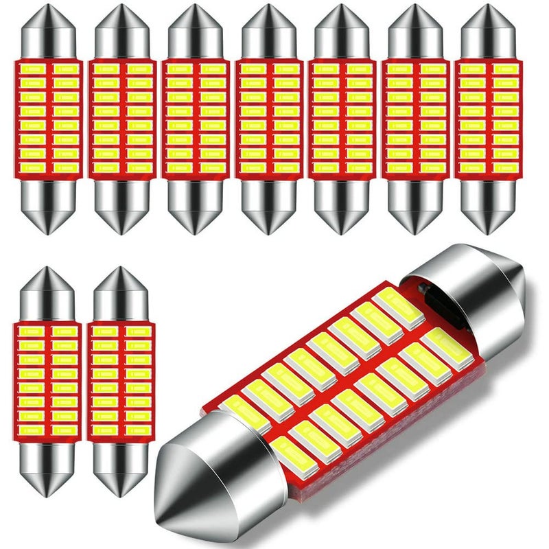 DODOFUN 12V 36MM Festoon 6418 DE3423 DE3425 LED Bulbs for Car Number Tag License Plate Interior Map Dome Trunk Door Courtesy Footwell Light 6000K White Ultra Bright Pack of 10 - Image 4