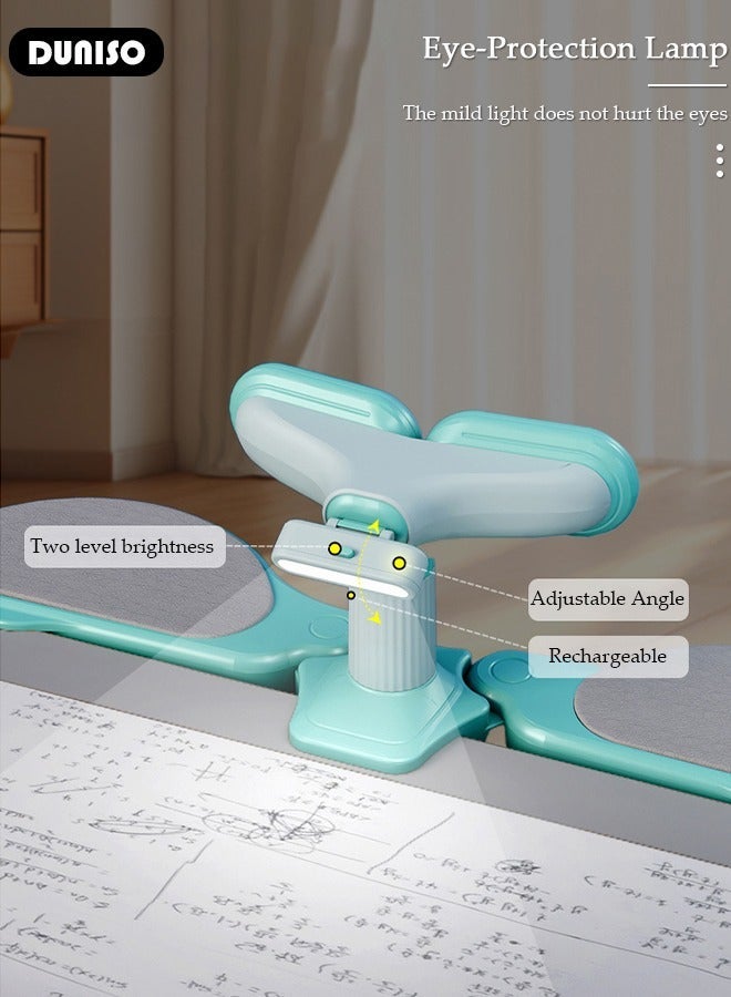 DUNISO مصحح وضعية الجلوس للأطفال، إطار الكتابة والقراءة، دعم على شكل حرف T، واقي رؤية مضاد لقصر النظر، مدرب وضعية للأطفال للاستخدام في المنزل والمكتب والمدرسة - Image 3