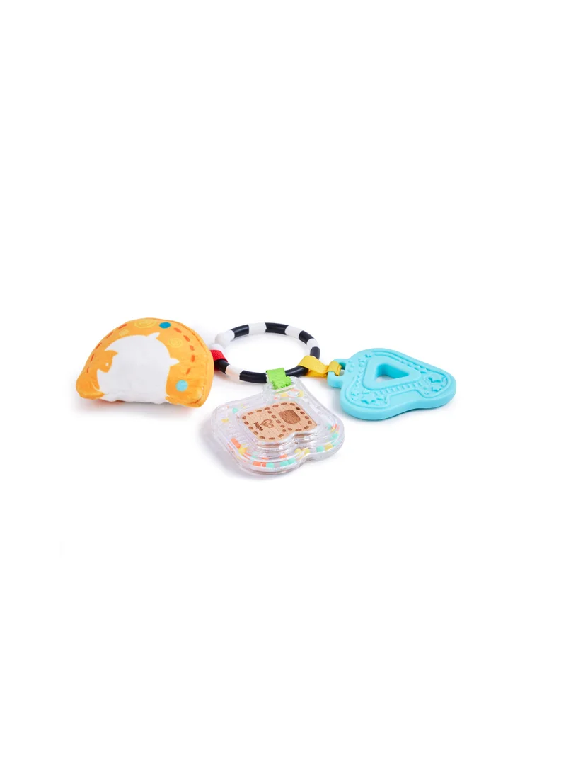 هيب Hape Sensory ABCs Playset Baby Toy – Infant Teether, Rattle & Plush Sensory Set, Educational Multisensory Learning for Babies, Portable Travel Toy, Sustainable - 3 Months+
