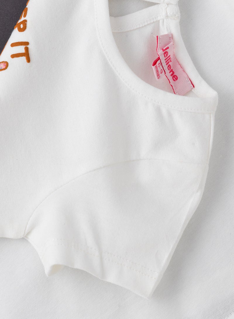 Jelliene Knit t-shirt with print  - Image 4