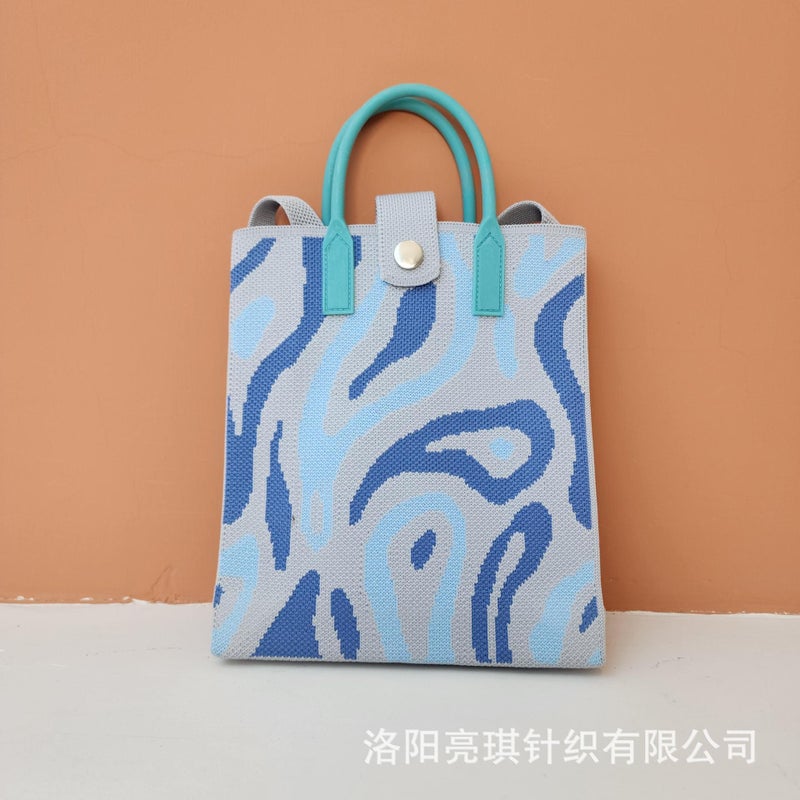 2025 New High-End Shoulder Bag Women's Crossbody Casual Bag Fly Knitted Trendy Matchinging Spring Mobile Phone Bag - Image 1