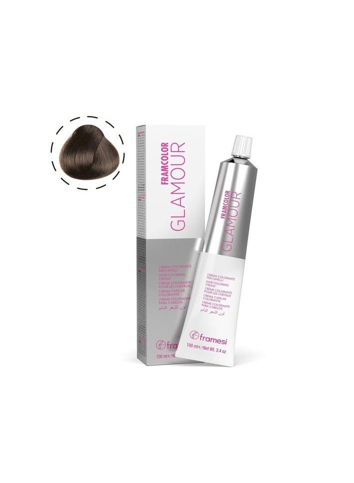 فراميسي مورفوسيس FRAMCOLOR GLAMOUR 4 100ML — وسط كستنائي، صبغة دائمة بقواعد جاهزة بدون خلط (للصالونات) - Image 1
