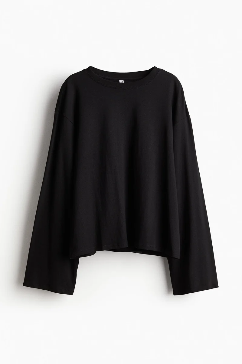 H&M Long-Sleeved Cotton Top