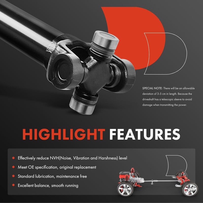 A-Premium Front Complete Drive Shaft Assembly for Dodge Ram 2500/3500 - Image 4