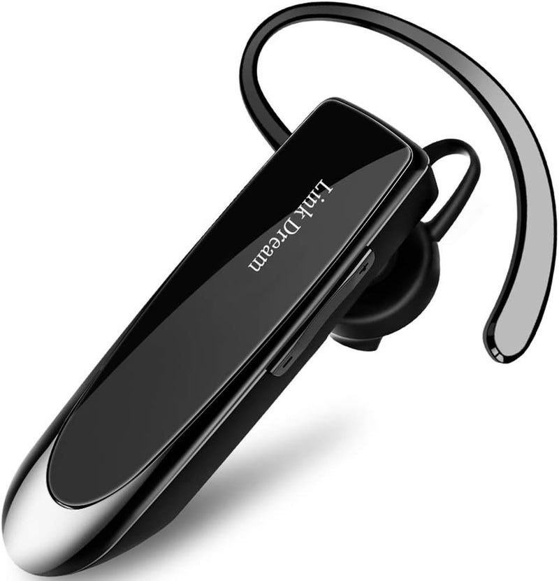 Link Dream Bluetooth Earpiece for Cell Phones Wireless V5.0 Hands Free Headset Noise Canceling Mic 24Hrs Talking 1440Hrs Standby Compatible with Mobile Phone Tablet Laptop for Work from Home Driver - Image 1
