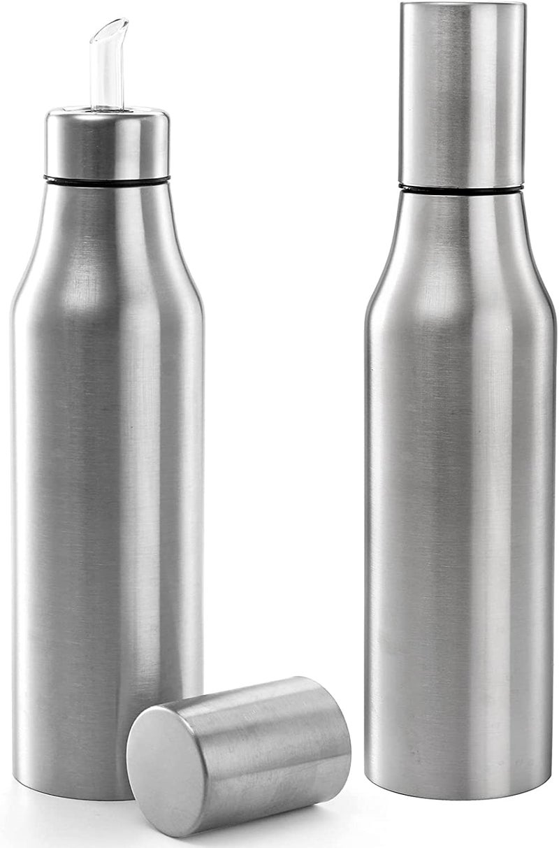 Golden Bird Golden Bird International 800ml Healthy Cooking vinegar and olive oil dispenser Press & Measure Kitchen Glass Bottle Dispenser (Pack of -1) - Image 1
