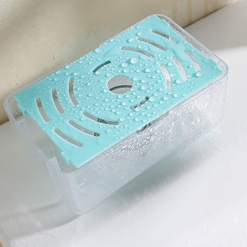 LEMBOSE Soap Box for Bathroom & Kitchen | Traceless Self-Adhesive Soap Holder with Drawer Design (White, Rectangular) - Image 2