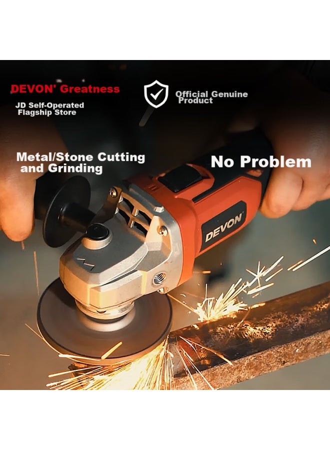 Devon 20v Brushless Cordless Angle Grinder 2903 Polishing Electric Grinding Polishing Metal Cutting 5.0ah Single Battery - Image 5