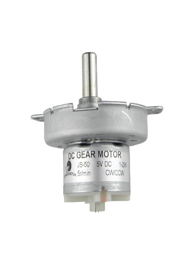 CHANCS DC Gear Fan Motor Brushless JS-50 5V 5RPM D-Shaft Gear Motor POM Plastic Gear Gearbox - Image 1