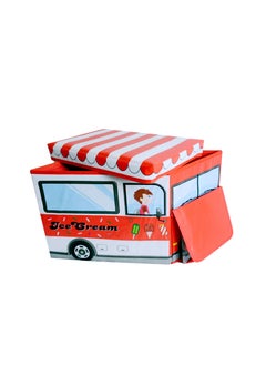 TARZ Colorful Foldable Kids Storage Boxes - Durable Fabric Bins for Toy Organization and Space-Saving - Convenient Handles and Removable Lids - Perfect for Playroom, Nursery and Closet Storage Solutions  - Image 4