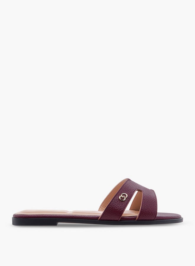 Celeste Women's Textured Slip-On Flat Sandals  - Image 3
