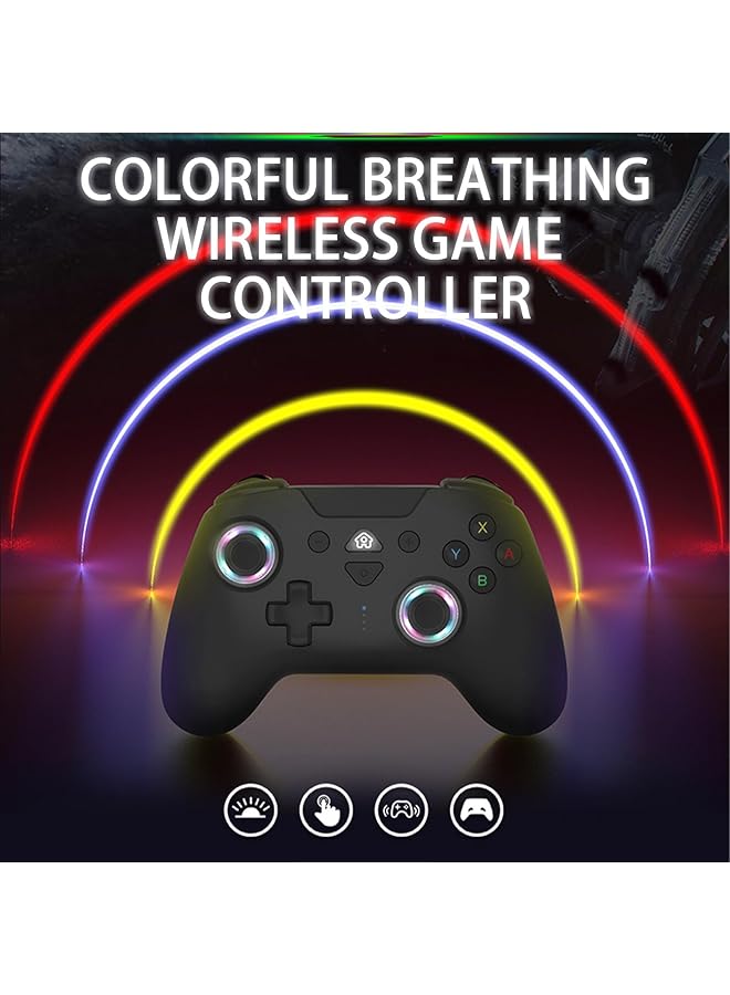 KASTWAVE Wireless Switch Controllers Compatible With Switch Pro Controllers For Switch/Switch Lite/Oled/Pc One Key Pairing Gamepad With Rgb With Turbo Wake Up Nfc Motion Vibration  - Image 2