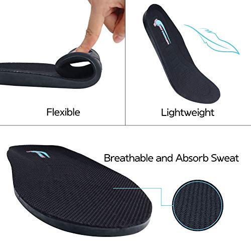FOOTINSOLE.COM Height Increase Insole, Shoe Lift for Men Elevated Cushioned Inserts and Arch Support Comfort Insoles to Make You Taller (0.4" UP (US Men's 7-11)) - Image 4