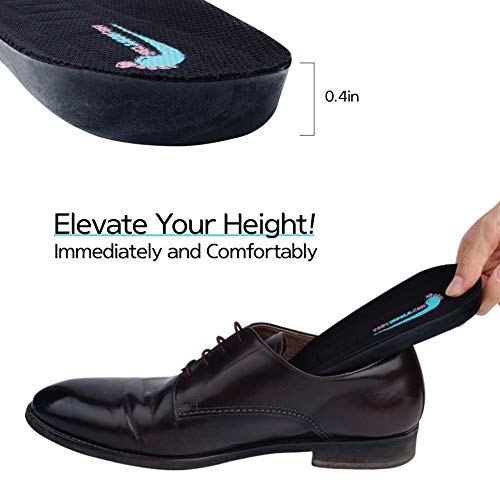 FOOTINSOLE.COM Height Increase Insole, Shoe Lift for Men Elevated Cushioned Inserts and Arch Support Comfort Insoles to Make You Taller (0.4" UP (US Men's 7-11)) - Image 3