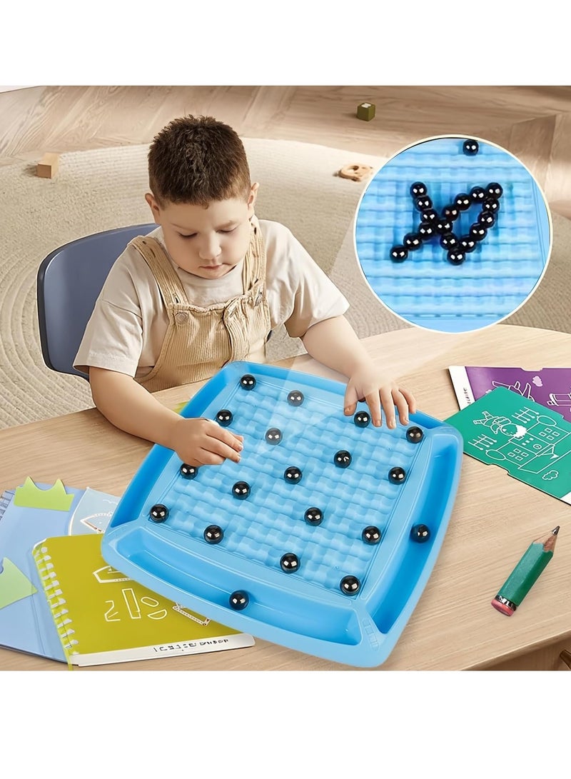 فانسكي المغناطيسي لعبة الشطرنج مجموعة المغناطيس لعبة مع العقاب عجلة المغناطيسي لعبة الشطرنج المغناطيسي الأحجار الكريمة لعبة تفاعلية بين الوالدين والطفل سطح المكتب لعبة لعبة - Image 5