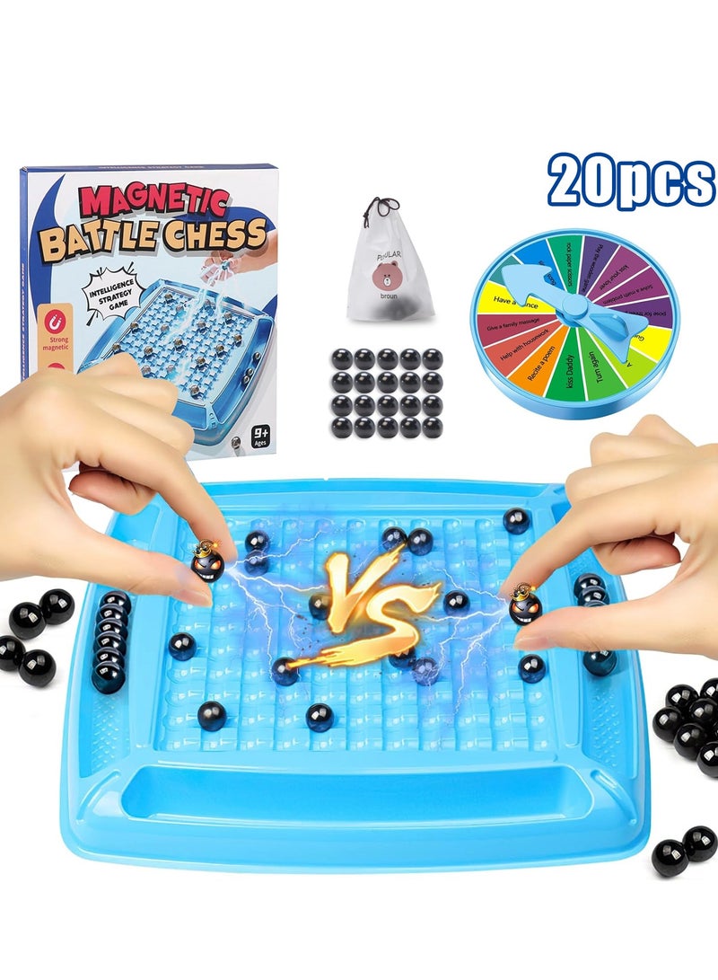 فانسكي المغناطيسي لعبة الشطرنج مجموعة المغناطيس لعبة مع العقاب عجلة المغناطيسي لعبة الشطرنج المغناطيسي الأحجار الكريمة لعبة تفاعلية بين الوالدين والطفل سطح المكتب لعبة لعبة - Image 1