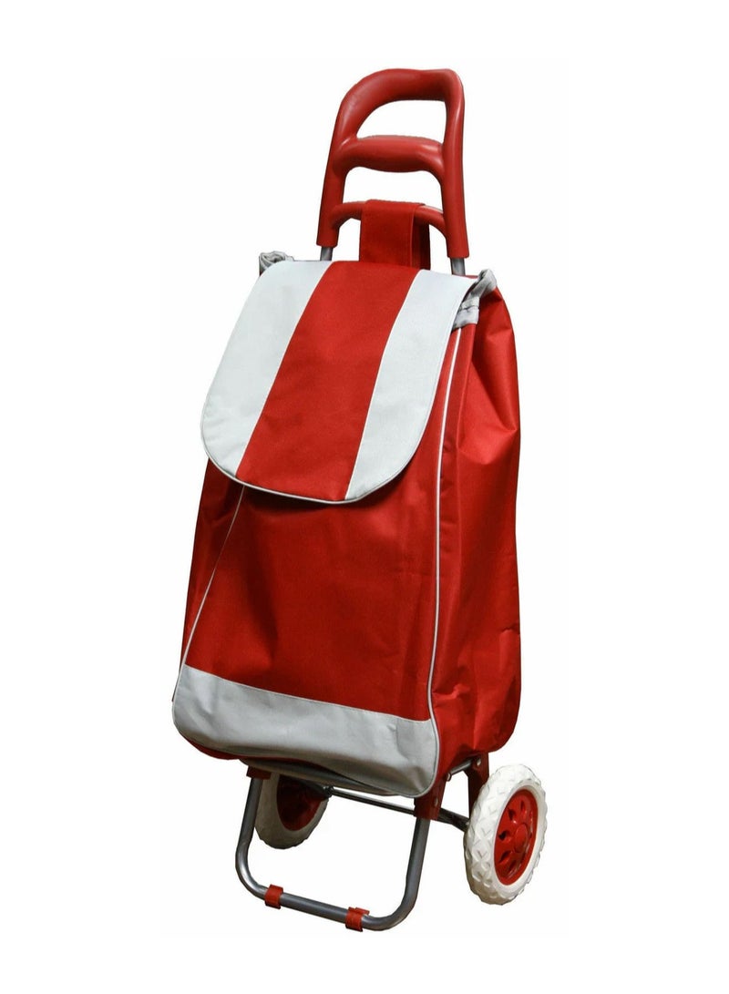 DubaiGallery Foldable Shopping Trolly Luggage Bag Vegetable Trolley with Wheel Easy to Carry Travelling Luggage Trolley Bag with Good Looking and Easy Carring - Image 1