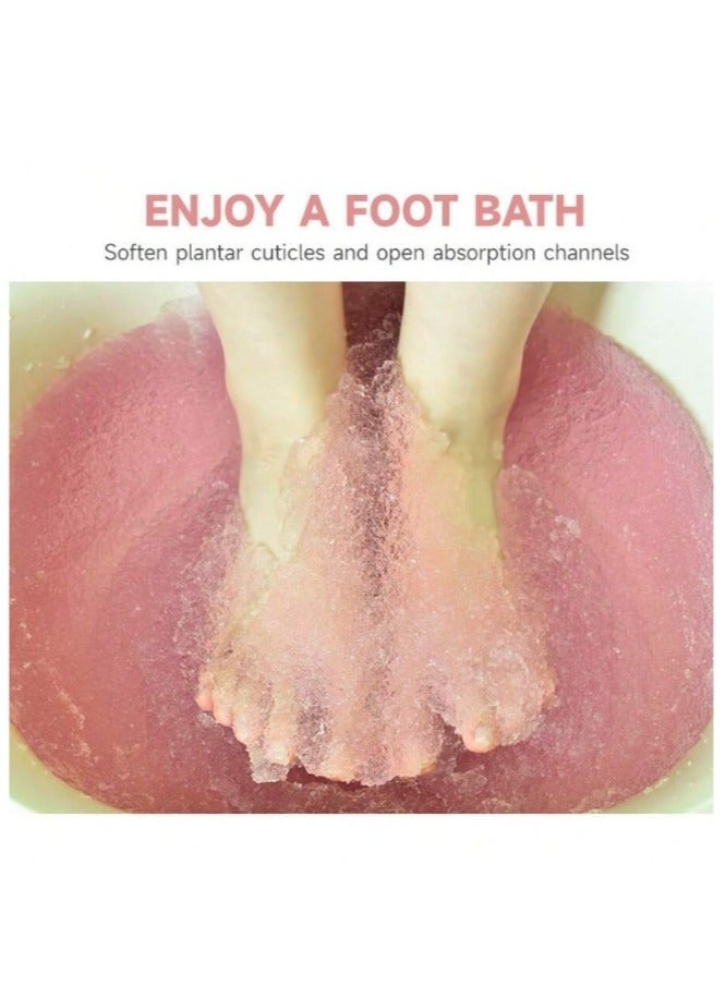 Generic Foot Bath Salt Remove Toxins With Rose and moisturizing gel Foot Callus Fight Infections Boost Immunity Help Treat Athletes Foot, Inflammation, Relieve Tired, Achy, Itchy Feet 50g+50g - Image 2