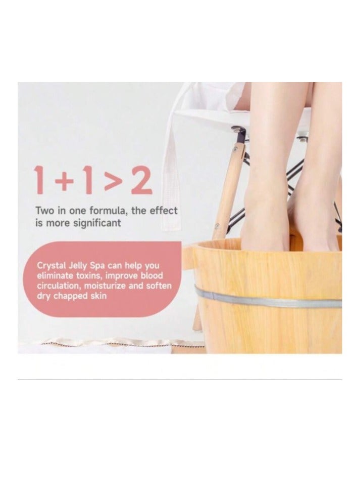 Generic Foot Bath Salt Remove Toxins With Rose and moisturizing gel Foot Callus Fight Infections Boost Immunity Help Treat Athletes Foot, Inflammation, Relieve Tired, Achy, Itchy Feet 50g+50g - Image 3