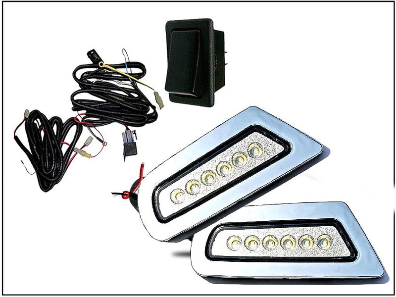 Auto Pearl Car Fog Lamp Light with Wiring Kit and Switch For -S Presso (Set of 2) - Image 5