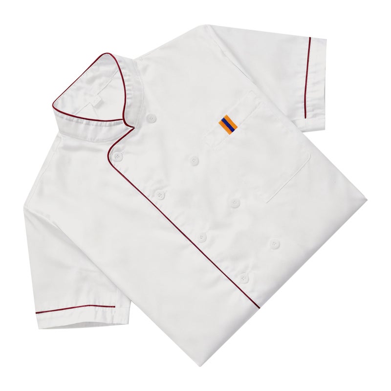 Unisex Short-sleeved Chef Catering Shirt for Bakery Hotel Restaurant - Size (White) - Image 2